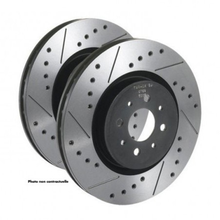 Disques de frein arrière TAROX finition SJ percés et rainurés pour Citroën BX GTi 16V 158ch