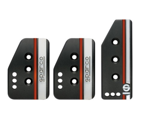 Kit de 3 pédales SPARCO Settanta noires pour Citroën DS3 Racing / C2 VTS