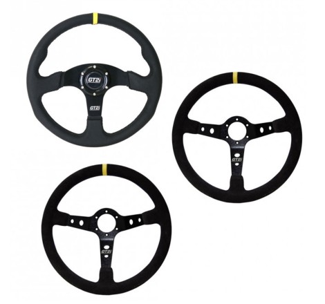Volant GT2i Race en cuir pour Citroën DS3 Racing / C2 VTS / Renault Clio I Williams