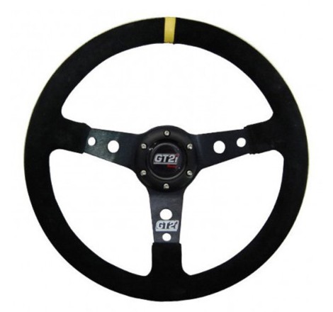 Volant GT2i Race en peau retournée pour Citroën DS3 Racing / C2 VTS / Renault Clio I Williams