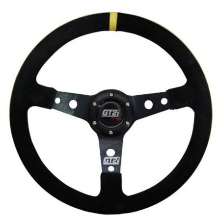 Volant GT2i Race en peau retournée pour Citroën DS3 Racing / C2 VTS / Renault Clio I Williams