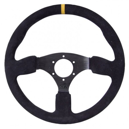Volant GT2i Race en peau retournée pour Citroën DS3 Racing / C2 VTS / Renault Clio I Williams
