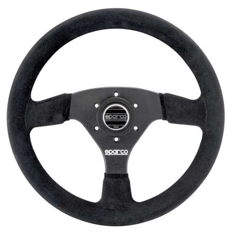 Volant SPARCO R323 en peau retournée noire pour Citroën DS3 Racing