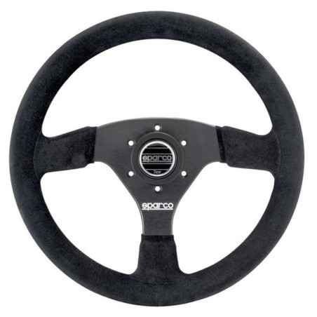 Volant SPARCO R323 en peau retournée noire pour Citroën DS3 Racing