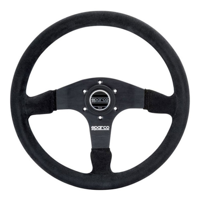 Volant SPARCO R375 en peau retournée noire pour Citroën DS3 Racing