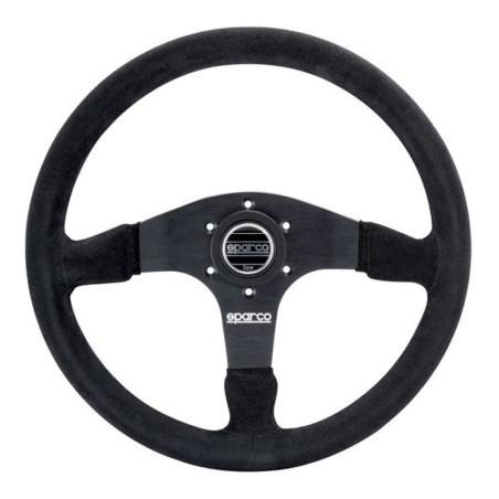 Volant SPARCO R375 en peau retournée noire pour Citroën DS3 Racing