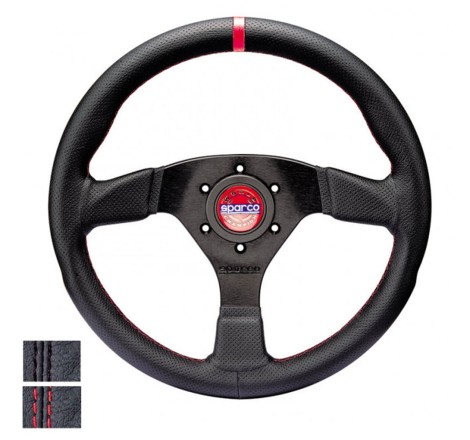 Volant SPARCO R383 Champion en cuir plat pour Citroën DS3 Racing