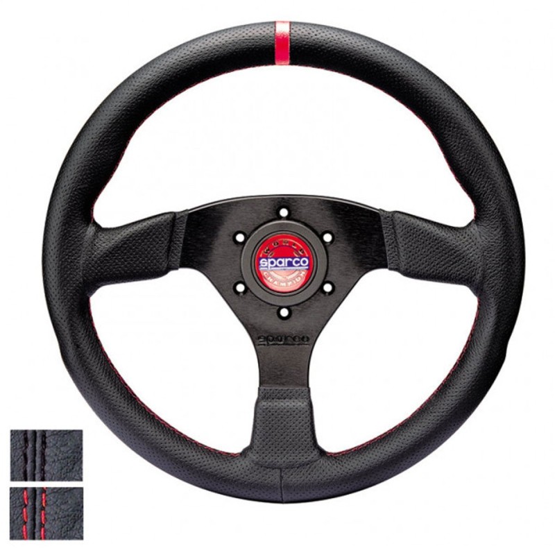 Volant SPARCO R383 Champion en cuir plat pour Citroën DS3 Racing
