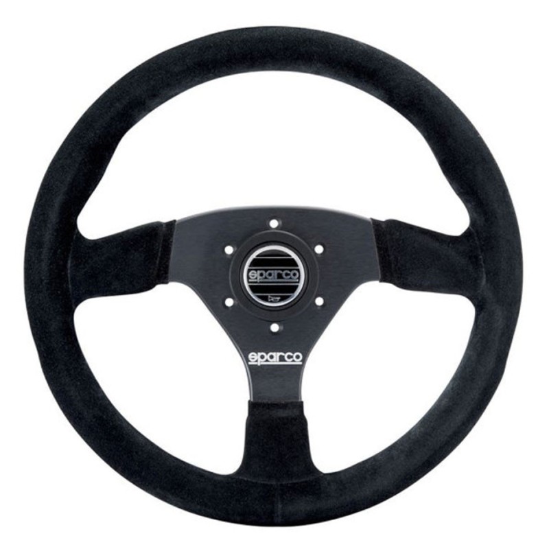 Volant SPARCO R383 en peau retournée noir pour Citroën DS3 Racing