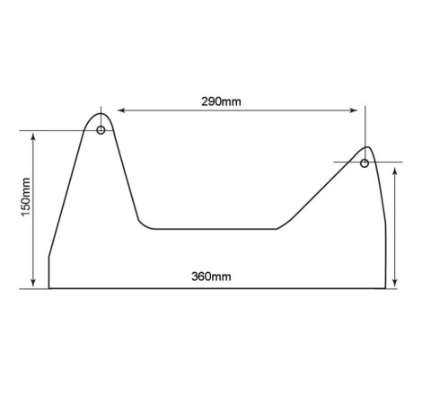 Kit Fixations Latérales Basses GT2i Club pour Citroën DS3 Racing / C2 VTS (Acier 3mm)