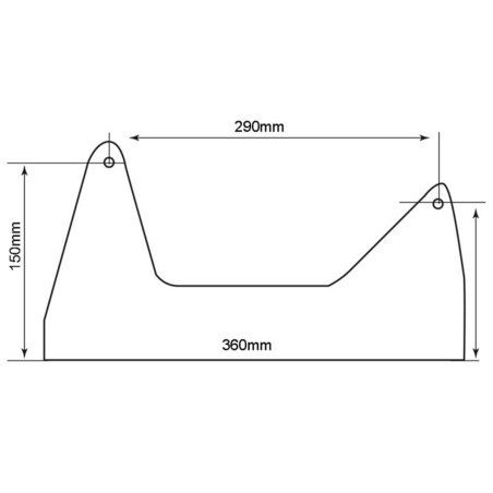 Kit Fixations Latérales Basses GT2i Club pour Citroën DS3 Racing / C2 VTS (Acier 3mm)