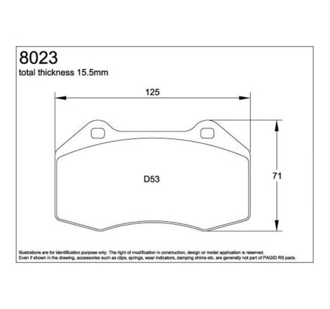 Plaquettes de frein avant FERODO RACING DS3000 pour Alpine A110 II (toutes versions)