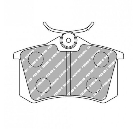 Plaquettes de frein arrière FERODO DS1.11 FCP1491W pour Citroën DS3 Racing / VTi / Turbo / Peugeot 208 GTi (étriers LUCAS/TRW)