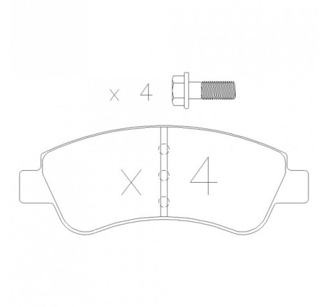 Plaquettes frein avant GT2i Club pour Citroën DS3 Racing VTi Turbo / C2 VTS / Peugeot 206 CC XS / 208 GTi (étrier BOSCH)