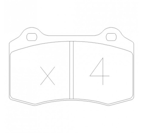 Plaquettes de frein avant GT2i Club pour Citroën DS3 Racing Turbo / C2 R2 / Peugeot 208 GTi 406 V6 (étrier BREMBO)
