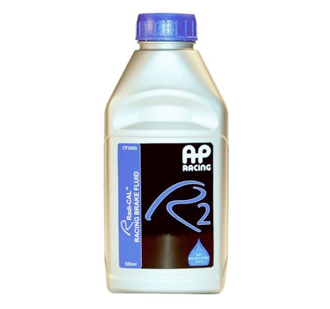 Liquide de frein DOT 4 AP Racing R2 500ml 204°C/312°C