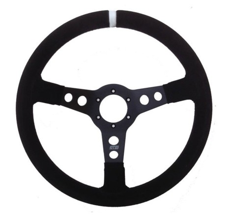 Volant GT2i Pro 70 Peau retournée Noir/Noir pour Citroën C2 VTS / Renault Clio I Williams