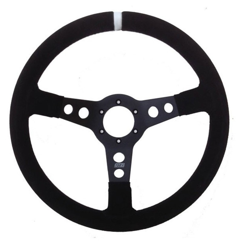 Volant GT2i Pro 70 Peau retournée Noir/Noir pour Citroën C2 VTS / Renault Clio I Williams