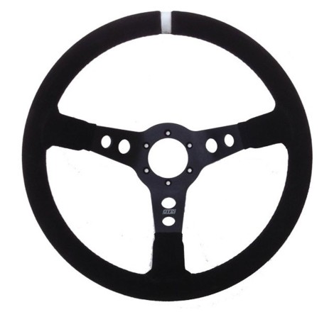 Volant GT2i Pro 90 Peau retournée Noir/Noir pour Citroën C2 VTS / Renault Clio I Williams