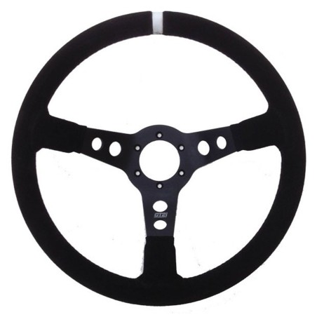 Volant GT2i Pro 90 Peau retournée Noir/Noir pour Citroën C2 VTS / Renault Clio I Williams