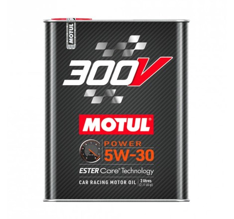 Huile moteur MOTUL 300V 5W30 Power Racing (2 litres)