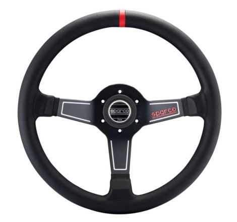 Volant Sparco L575 Cuir Noir pour Citroën C2 VTS / Renault Clio I Williams