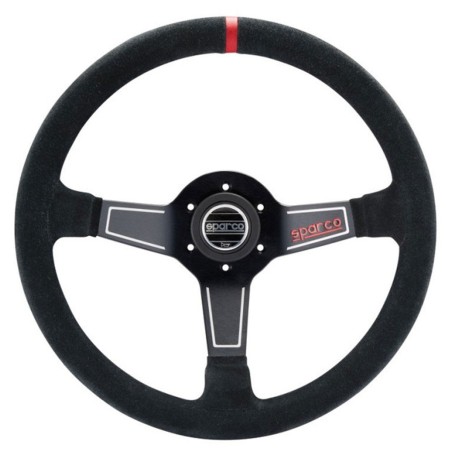 Volant Sparco L575 peau retourné Noir pour Citroën C2 VTS / Renault Clio I Williams