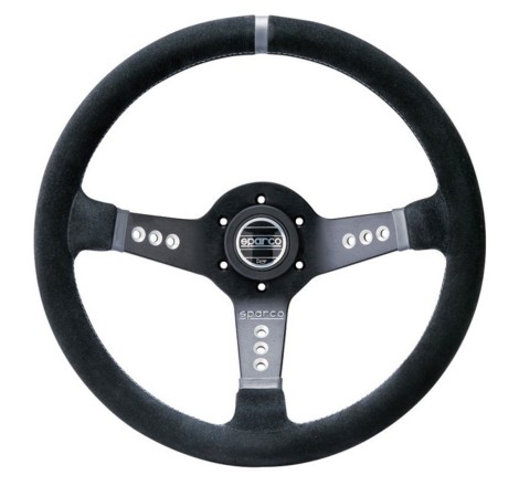 Volant Sparco L777 en peau retourné noire pour Citroën C2 VTS / Renault Clio I Williams