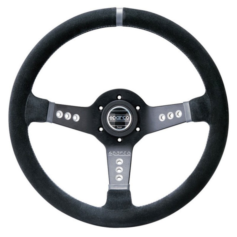 Volant Sparco L777 en peau retourné noire pour Citroën C2 VTS / Renault Clio I Williams