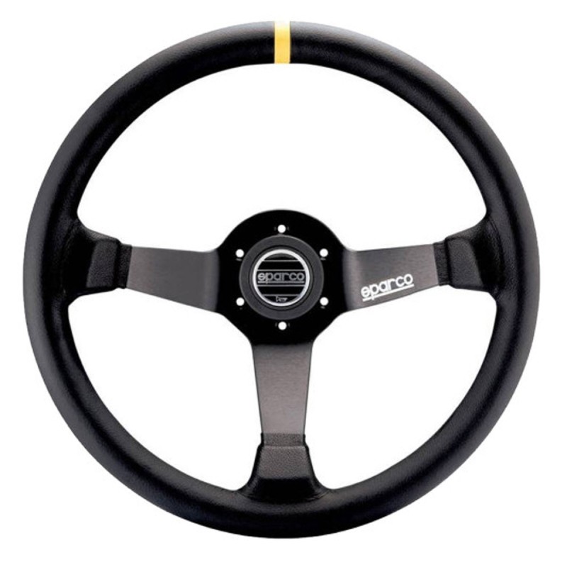 Volant Sparco R325 en peau retourné noire pour Citroën C2 VTS / Renault Clio I Williams