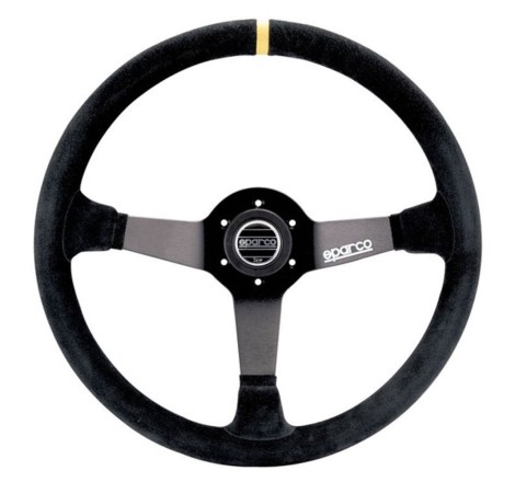 Volant Sparco R368 en peau retourné noire pour Citroën C2 VTS / Renault Clio I Williams