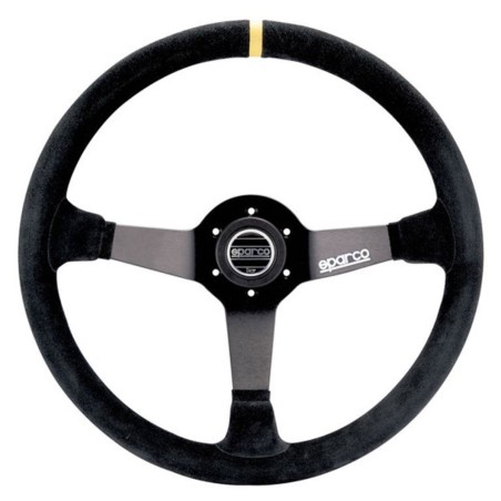 Volant Sparco R368 en peau retourné noire pour Citroën C2 VTS / Renault Clio I Williams