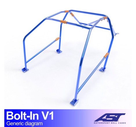 Arceau AST 6 points à boulonner pour Citroën C2 (dont VTS et VTR) 3-Portes Hayon