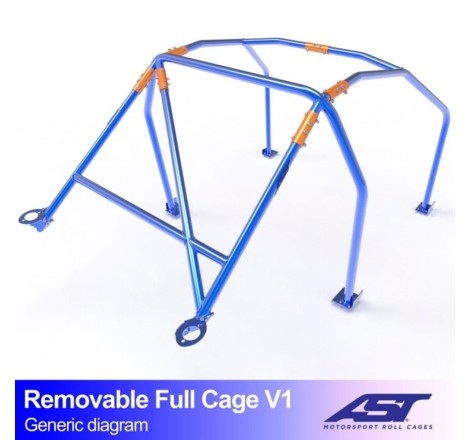 Arceau AST Trackday/Loisir 6 points à boulonner pour Citroën C2 (dont VTS et VTR) 3-Portes Hayon