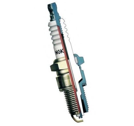 Bougie d'allumage NGK LFR6AIX-11 pour Peugeot 206 XS / Citroën C2 VTS VTR / Saxo VTS