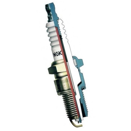 Bougie d'allumage NGK LFR6AIX-11 pour Peugeot 206 XS / Citroën C2 VTS VTR / Saxo VTS