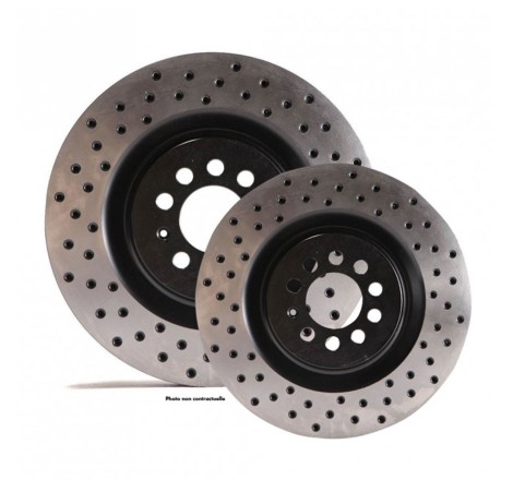 Disques de frein TAROX finition D95 percés pour Peugeot 307 CC & Féline / Citroën C2 VTS & VTR