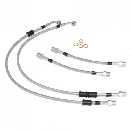Kit de 4 durites / flexibles de frein Goodridge pour Citroën C2 VTR