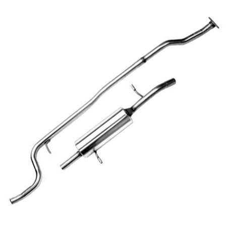 Ligne d'échappement Groupe N GT2i pour Citroën C2 VTS (en inox)