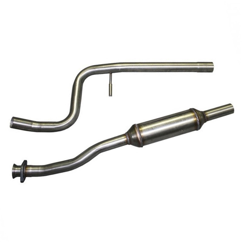 Intermédiaire d'échappement / Tube central INOXCAR pour Citroën C2 VTS (en inox Pare-Flamme)