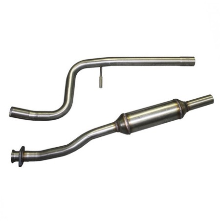 Intermédiaire d'échappement / Tube central INOXCAR pour Citroën C2 VTS (en inox Pare-Flamme)