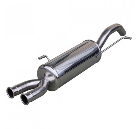 Silencieux d'échappement arrière 54mm INOXCAR pour Peugeot RCZ 1.6 THP (homologué CE)