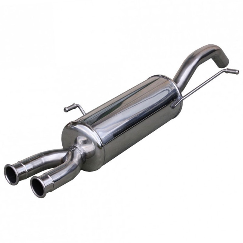 Silencieux d'échappement arrière 54mm INOXCAR pour Peugeot RCZ 1.6 THP (homologué CE)