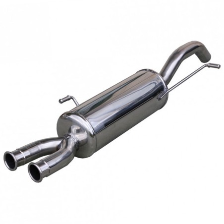 Silencieux d'échappement arrière 54mm INOXCAR pour Peugeot RCZ 1.6 THP (homologué CE)