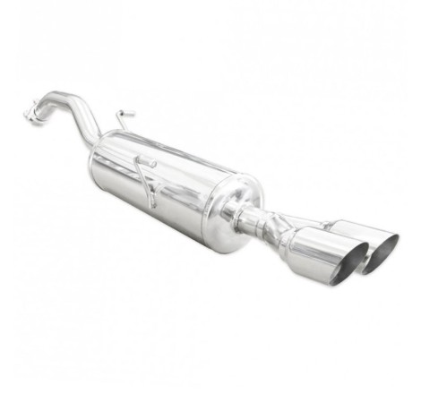 Silencieux d'échappement arrière 2x80mm INOXCAR pour Peugeot RCZ 1.6 16v / THP (homologué CE)