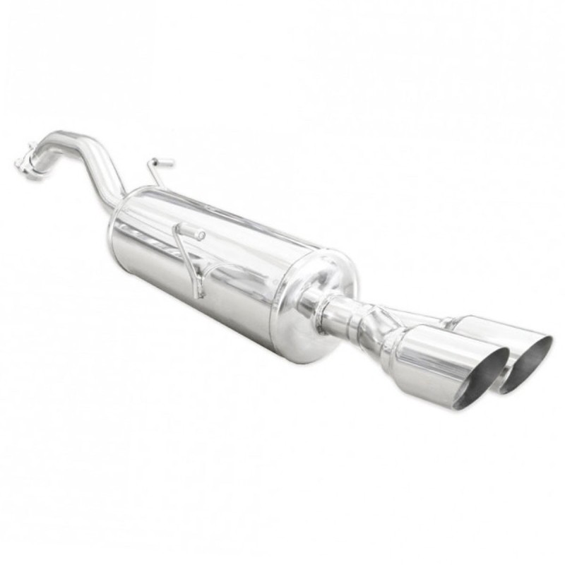 Silencieux d'échappement arrière 2x80mm INOXCAR pour Peugeot RCZ 1.6 16v / THP (homologué CE)