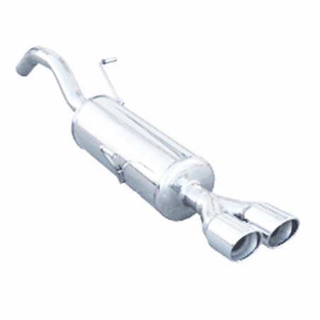 Silencieux d'échappement (version RACE) 2x80mm INOXCAR pour Peugeot RCZ 1.6 16v / THP (homologué CE)