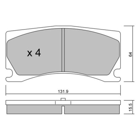 Plaquettes frein avant GT2i Club pour Peugeot 308 II GTi / RCZ THP / RCZ R 270ch (étriers ALCON)