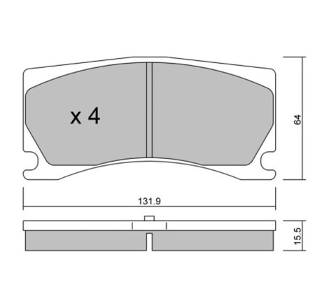 Plaquettes frein avant GT2i Race pour Peugeot 308 II GTi / RCZ THP / RCZ R 270ch (étriers ALCON)