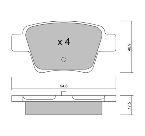 Plaquettes de frein arrière GT2i Club pour Peugeot 207 RC / THP / Citroën C4 VTS (étriers BOSCH)